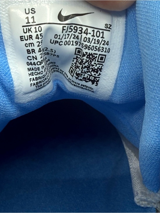 Nike Air Jordan 9 Retro Low G Golf UNC University Blue White FJ5934-101 Men’s - Picture 11 of 12